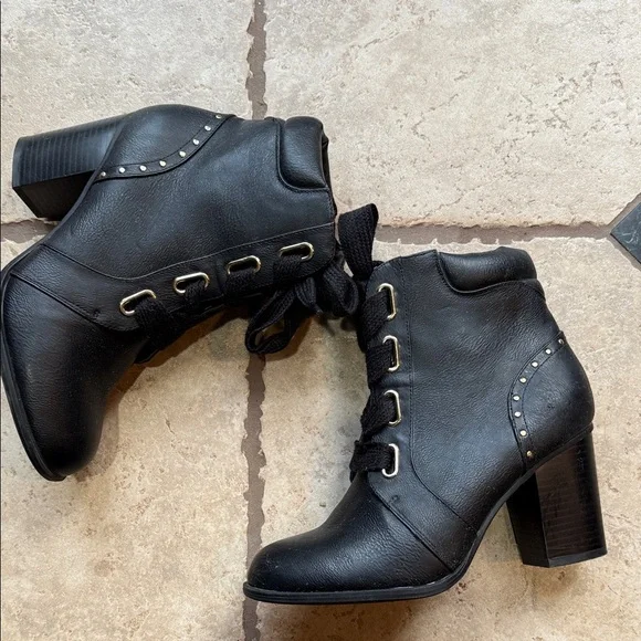 Apt. 9 Black Combat Boots - Picture 5 of 5